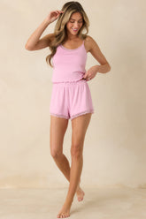 Z Supply Pink Crush Heart Felt Cami