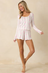 Z Supply Vanilla Ice Multi Marseille Boudoir Long Sleeve Top