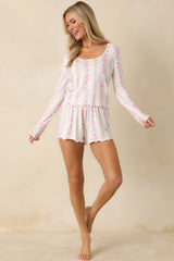 Z Supply Vanilla Ice Multi Amour Boudoir Floral Shorts