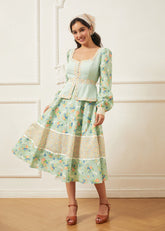 GUNNE SAX for ModCloth Lilly Corselette Midi Dress