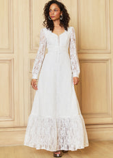 GUNNE SAX for ModCloth Beth Lace Corselette Maxi Dress