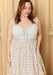 GUNNE SAX for ModCloth Reyna Lace-Up Maxi Dress