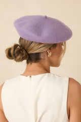 Bonjour Beautiful Lavender Wool Beret