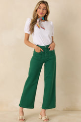 In Theory White Cotton Puff Sleeve Crewneck Top