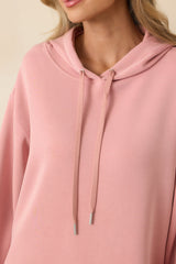 Nothing Extra Powder Pink Hoodie Sweatshirt