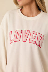 Z Supply Ivory Oversized Lover Sweatshirt