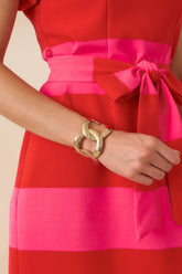 Charming Embrace Gold Bracelet