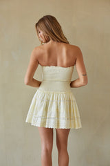 Hallie Smocked Mini Dress