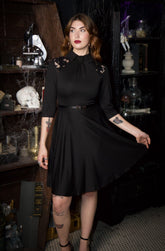Shelley - Faux Tie Fit and Flare Dress