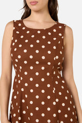 Polka Dot Midi Dress