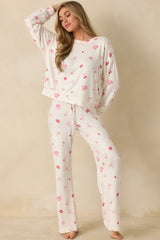 Z Supply Ivory Multi So Sweet Pajama Pants