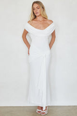 Dorit Mesh Tie Waist Maxi Dress