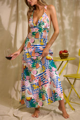 MINKPINK Al Fresco Blue Midi Dress