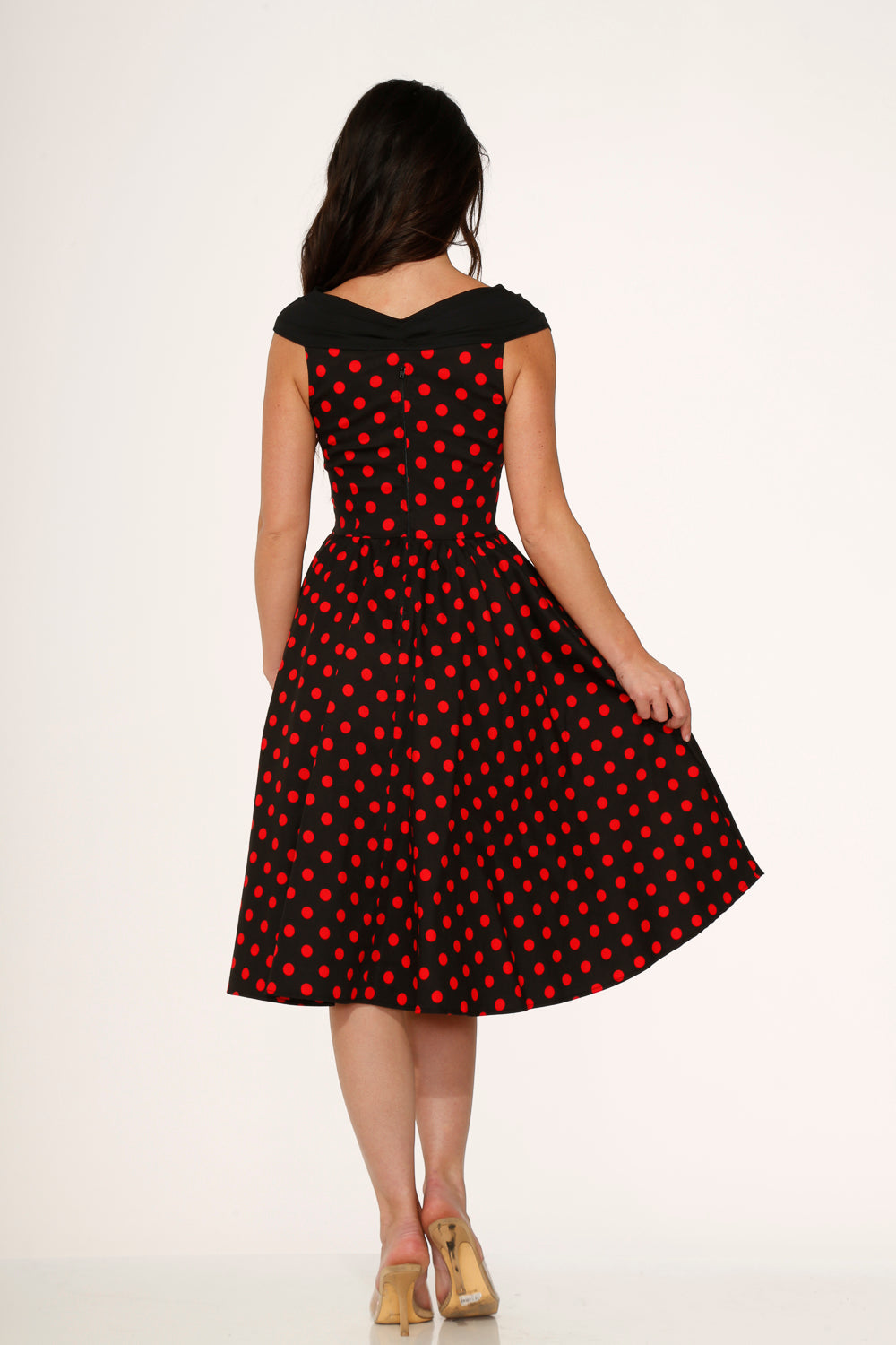 Black & Red Polka Dot Swing Dress – heylulus