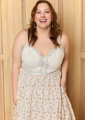 GUNNE SAX for ModCloth Reyna Lace-Up Maxi Dress