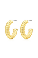 LUV AJ Snake Chain Hoops