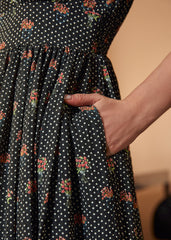 Sound of the Music Cape Sleeve Dress