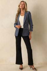 Never Let You Down Black Cotton High Waisted Flare Jeans