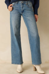 Day Dreaming Medium Wash Wide Leg Jeans