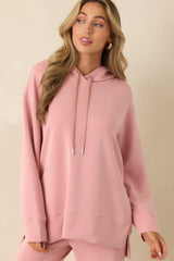 Nothing Extra Powder Pink Hoodie Sweatshirt