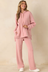 Nothing Extra Powder Pink Wide Leg Sweatpants