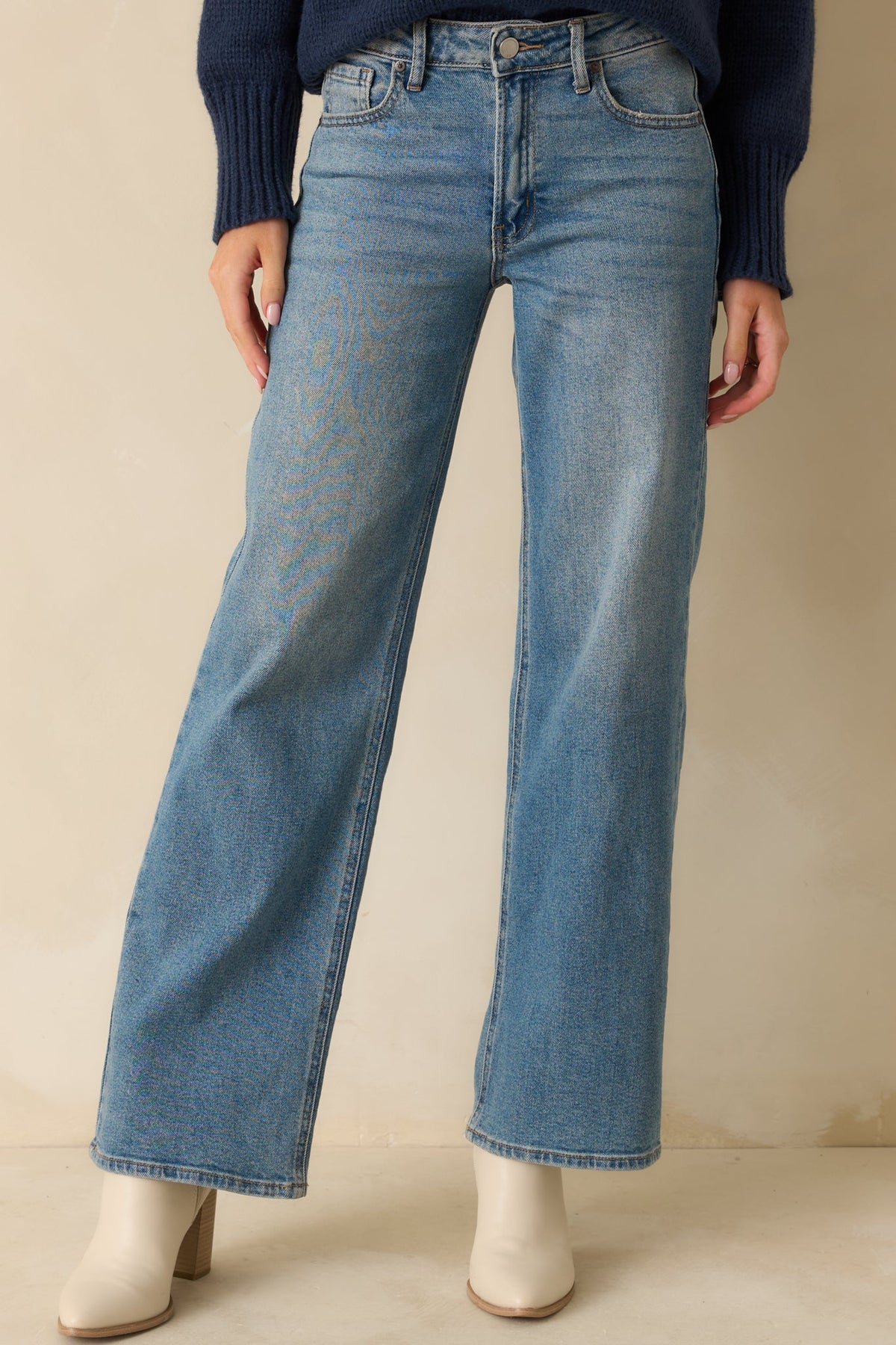 Day Dreaming Medium Wash Wide Leg Jeans