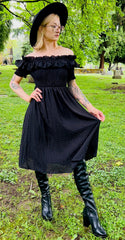 Hilda - Dark Plaid Cottage Dress
