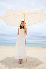 Dreamy White Lace Midi Dress