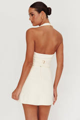 Tammi Halter Vest Top Oyster