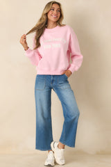Too Pretty For This Pink Crewneck Sweatshirt